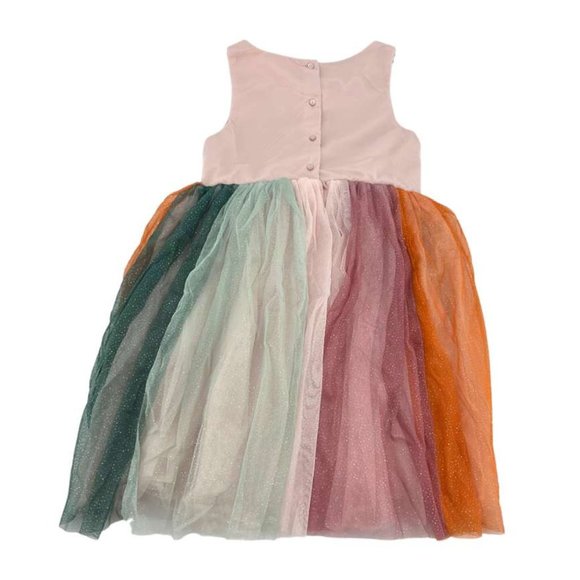 H&M | Girl's Sequenced Tulle Dress | Pink | Size 6X - Picture 2 of 2